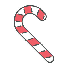 Christmas candy line icon. New Year icon concept