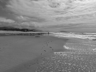 beach in the morning in Florianópolis