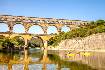 Cercles muraux Pont du Gard Pont Du Gard, römisches Aquädukt, Vers Pont Du Gard, Frankreich 