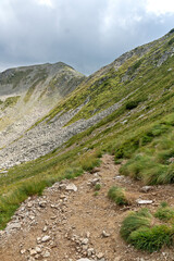 Summer view of Pirin Mountain near Vihren Peak, Bulgaria
