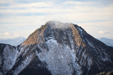 snow covered mountain in Yatsugatake, Nagano, Japan