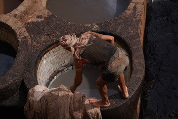 chouara tannery in fes morocco