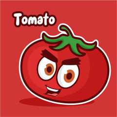 funny tomato cartoon