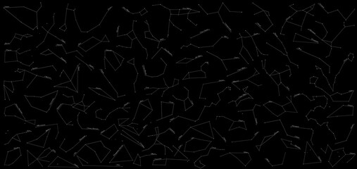 Star Constellations Map With All 88 Constellations © allexxandarx