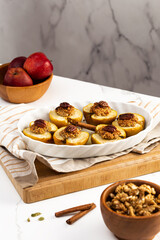 baked apples stuffed with nuts