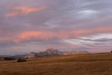 Sunset at the Alpe di Siusi