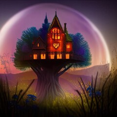enchanted fairy tale treehouse