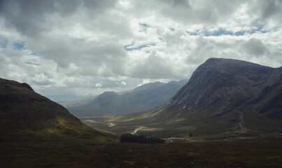 clouds over the mountains