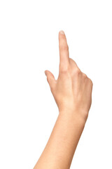 Beautiful Female Hand Touching To Something