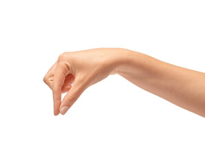 Woman Hand Hanging Something Blank