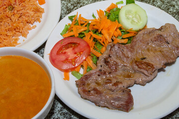 meat with vegetables