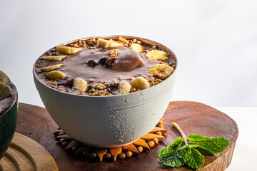 Acai cup. Brazilian famous fruit from Amazon