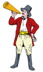 Ringmaster with Bullhorn