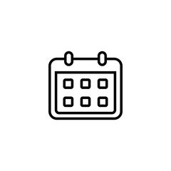 Calendar icon vector illustration. Calender sign and symbol. Schedule icon symbol