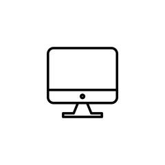 Computer icon vector illustration. computer monitor sign and symbol