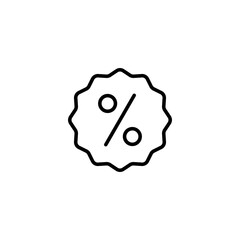 Discount icon vector illustration. Discount tag sign and symbol