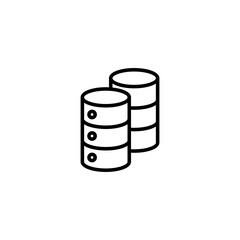 Database icon vector illustration. database sign and symbol