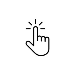 Hand cursor icon vector illustration. cursor sign and symbol. hand cursor icon clik