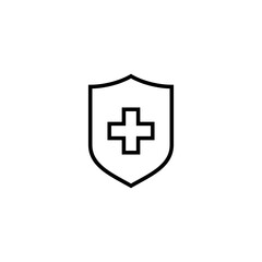Health insurance icon vector illustration. Insurance document sign and symbol