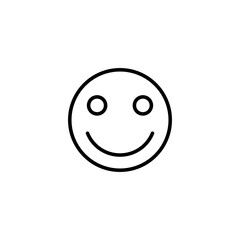 smile icon vector illustration. smile emoticon icon. feedback sign and symbol