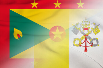 Grenada and Vatican state flag international contract  GRD