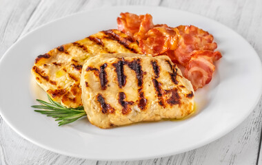 Portion of Halloumi cheese