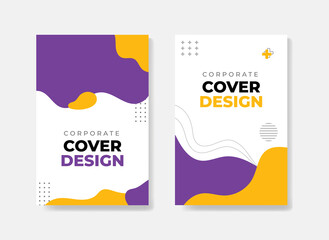 Abstract geometric corporate cover background design