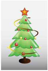 christmas tree vector illustration