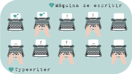 Máquina de escribir.