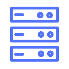 Fototapeta premium Data Database Hosting Network Server Icon