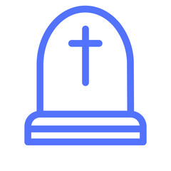 Obraz premium Death Funeral Ghost Halloween Rip Icon