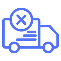 Delivery Logistic Order Cancel Shipping Transport Icon