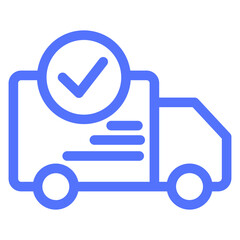 Delivery Logistic Order Confirm Shipping Transport Icon