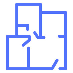 Floor Plan Real Estate Icon