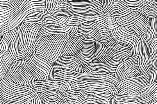 Optical illusions with constantly moving line. Seamless loop pattern in 4K animation