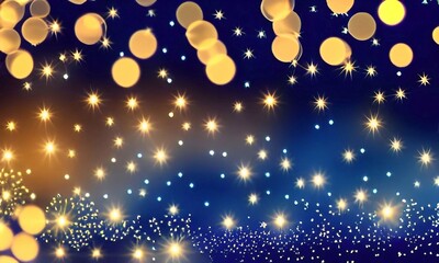 Obraz premium abstract christmas background with Glittering And Bokeh