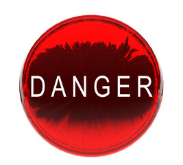 Red pink orange gradient color control push danger font text calligraphy symbol warning stop emergency button security switch risk protection start business technology information help system security
