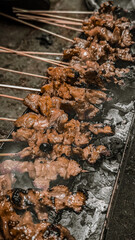 meat on the grill ( sate kurban )