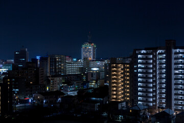 Fototapeta na wymiar 日本の都市の夜景