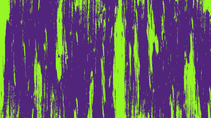 Abstract Bright Green Grunge Texture In Dark Purple Background