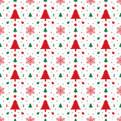 Christmas Seamless Pattern Design for Fashion Clothing Brand