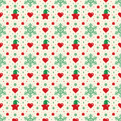 Christmas Seamless Pattern Design for Fashion Clothing Brand