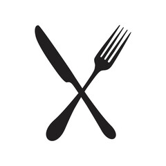 Fork and Knife icon vector, solid illustration, pictogram isolated