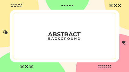 Flat Minimal Geometric Abstract Background Design