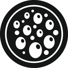 Probiotic icon simple vector. Cell dish. Medicine health