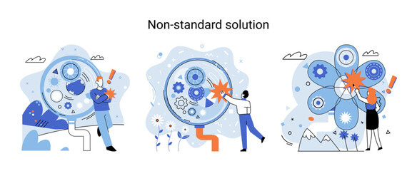 Non standart solution metaphor. Creation of individual decision for integration of disparate production, information and telecommunication systems of customer into single improve management efficiency