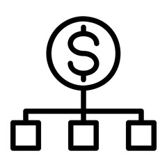budgeting line icon
