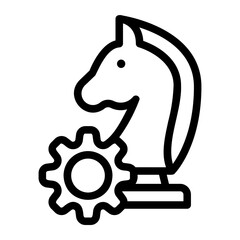 strategy line icon