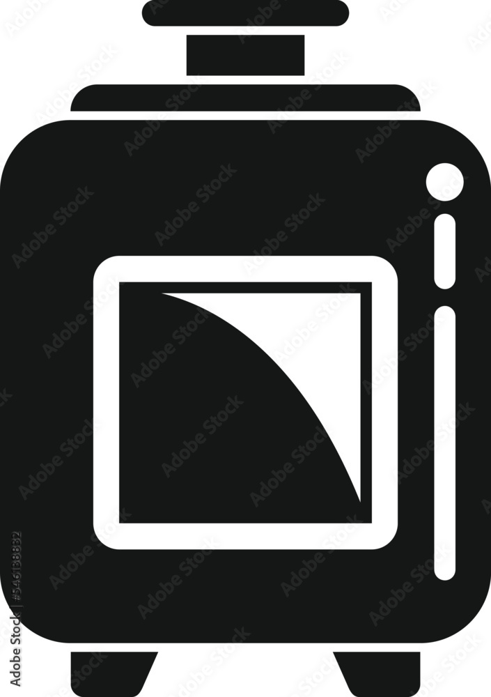 Poster belt press machine icon simple vector. action research. control form