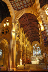Fototapeta na wymiar The altar vertical - St Mary's Cathedral - Sydney, Australia